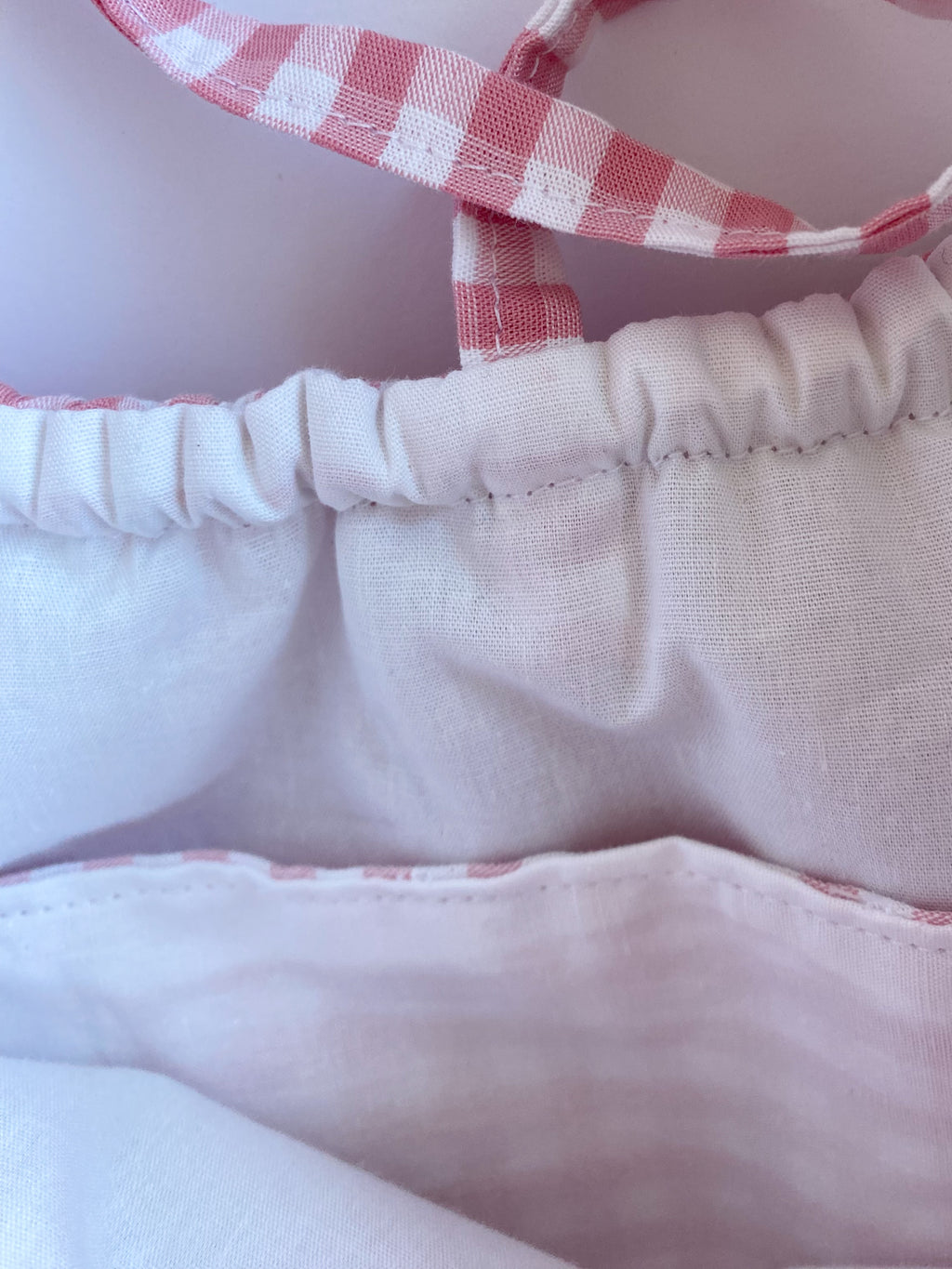 Sac Garance Vichy Rose