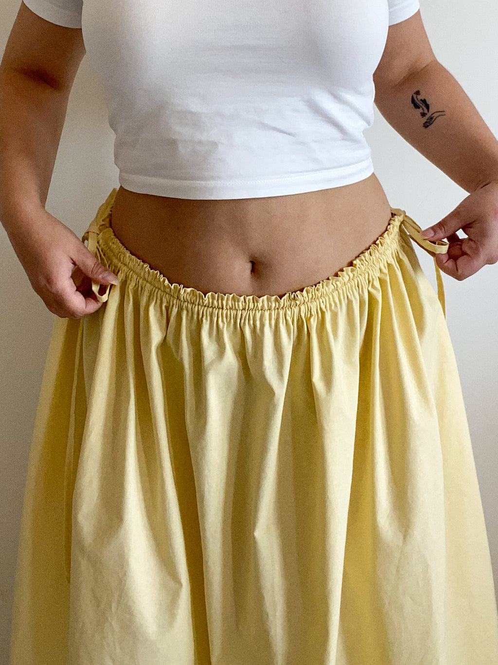 Jupe Inès - Jaune pastel