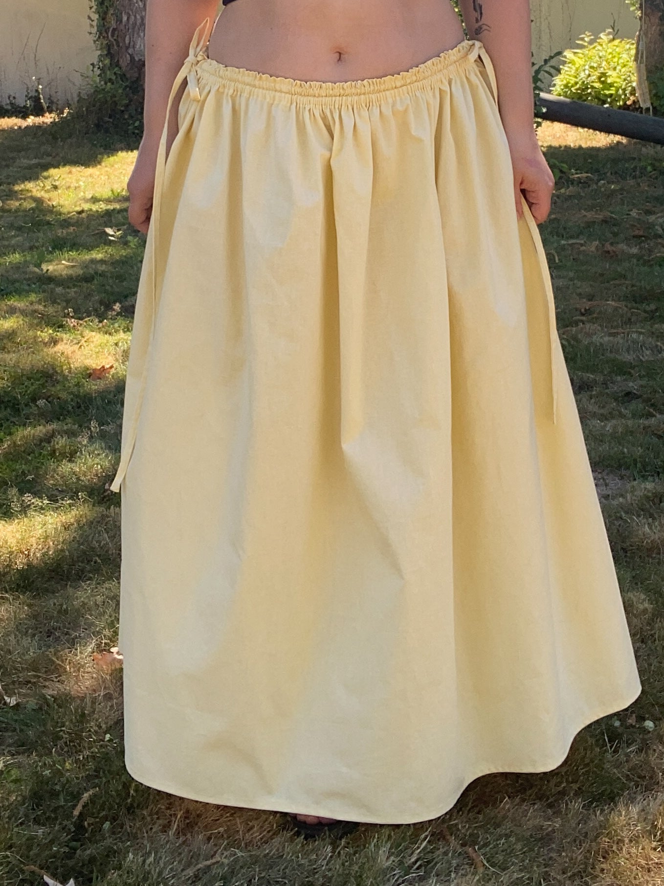 Jupe Inès - Jaune pastel